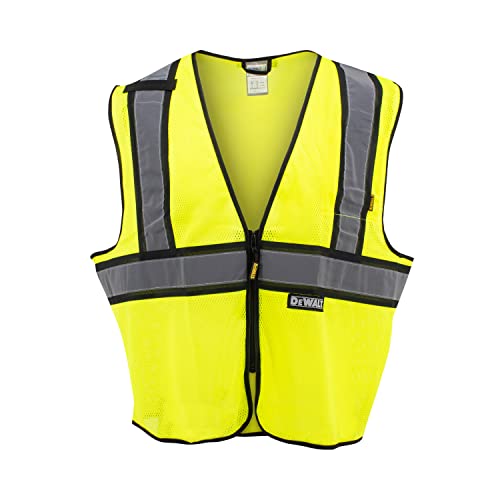 DEWALT DSV221 Class 2 Contrasting Trim Economy Mesh Vest - Green - Size M