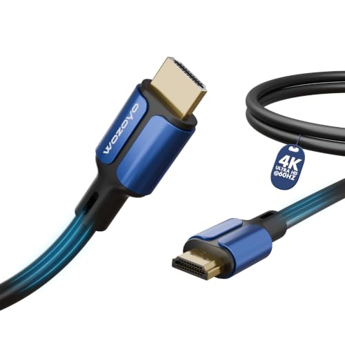 Image of HDMI Cable V2.0 with Ethernet, Ultra HD 3D /4K@60Hz, 2 Meter, 18Gbps transmission Speed, HDR, Dolby Atmos, Compatible with all HDMI Devices Laptop Desktop TV Set-top Box Gaming Console