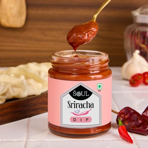 Image of ADF Soul Sriracha Dip | Spicy Thai-Style Sauce With Red Chillies & Garlic | Perfect With Fries, Burgers & Snacks | 200g