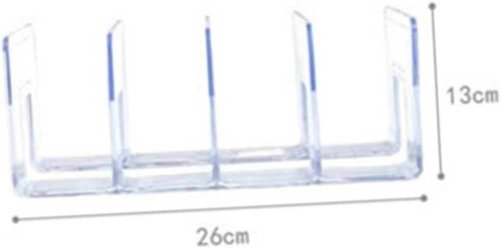 4grid Acrylic Book Stand Elegant Bookends for Desk Organization Bookshelf Storage Rack for School and Office Use Tidy up Your Workspace