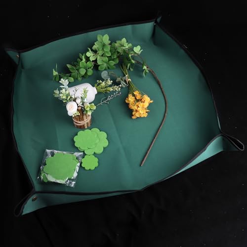 HAVII Repotting Mat for Indoor Plant Transplanting Oxford Fabric Potting Mat Foldable Plant Potting Repotting Gardening Tray for Indoor Potting Soil Orchid Succulents