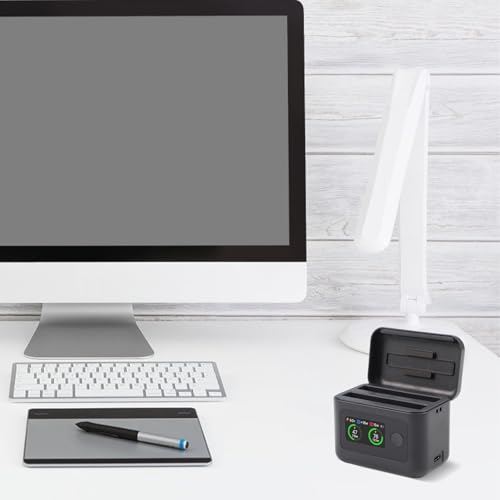 Funda cargadora de batería doble con salida ajustable de 20W y LED 6
