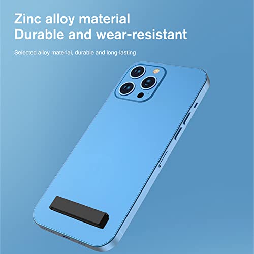 Wansurs [2 Pack] Mini Phone Kickstand Ultra-Thin Black Cell Phone Stick Stand, Folding Invisible Portable Metal Cell Phone Stand Holder For Desk #TOP4