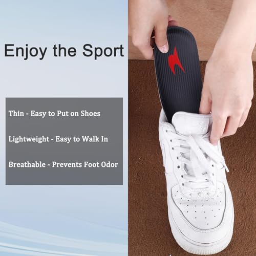 Image of Shoe Insoles, Comfort Thin Lightweight Shock Absorption and Cushion Shoe Insole, Best Insoles for Men and Women for Everyday Use