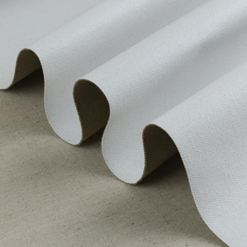 Leinwand auf Rolle Leinen -500 g/m² Leinen Maltuch Breite 110 cm Leinwandrolle 5 M