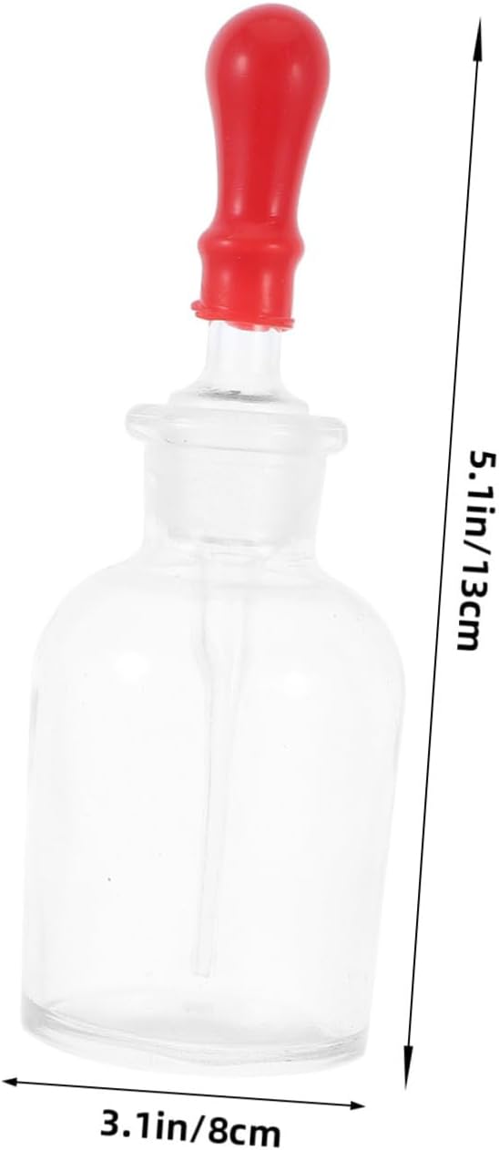10Pcs Frosted Alkaline Glass Dropper Bottles Clear Transparent Oil Containers for Essential Oils Reagents and Cosmetics for DIY Projects and Travel