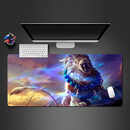 Tapis de souris de jeu antidérapant grand format XXL motif 3D