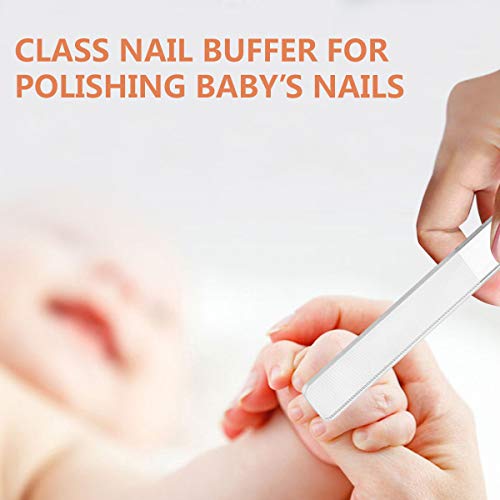 Harapu Glass Nail File, Nano Nail Shiner Glass Nail Files Nail Buffers Polisher Professional Crystal Manicure Tools Kit For Natural Nails, 2 Pcs #TOP4