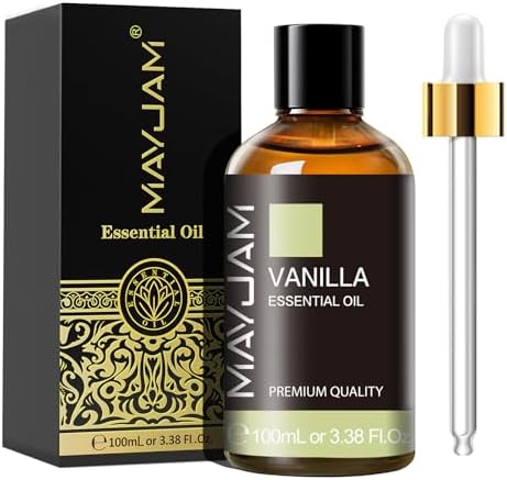 MAYJAM Aceite Esencial de Vainilla 100ml, Aceite de Vainilla para...