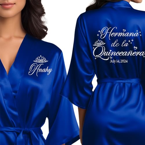 Mis Quince Anos Robes, Pretty Quinceanera Robes, Mama de la Quince, Quinceanera Gifts