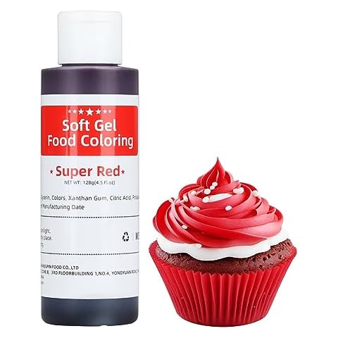 Cakestar Gel Food Coloring, 4.5 Ounce Food Coloring Paste, Food Coloring for Slime, Cake Decorating, Icing (Super Red) Cover