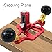 Router Plane Woodworking, Router Plane Handheld Woodworking Tool, Adjustable Aluminum Alloy Handheld Grooving Tool for Woodworking DIY Carpentry Industry