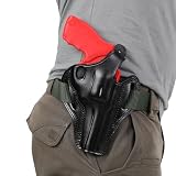 for Colt King Cobra 3 inch Revolver Owb Leather Gun Holsters (Black Left Hand)