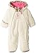 U.S. Polo Assn. Baby Girls' Coral Fleece Pram with Leopard Print Trim