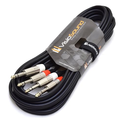 Cable Jack TRS 6.35mm Duplicador para Corregir Pérdida de Señal de Audio Balanceado