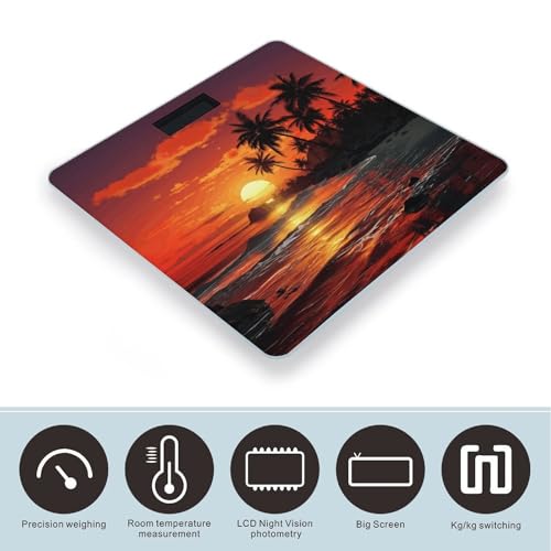 Báscula Digital de Baño Inteligente Tropical Sunset miniatura 3