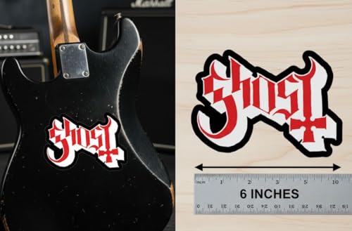 Image of Ghost Vinyl Sticker for Cars Laptops Tablets Skateboard Window - Black (Black) Size: 6 inch