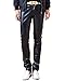 Produktbild Lederjeans Herren Skinny Soft Pu Faux Leder Hose Lang Lederhosen Schwarz 30