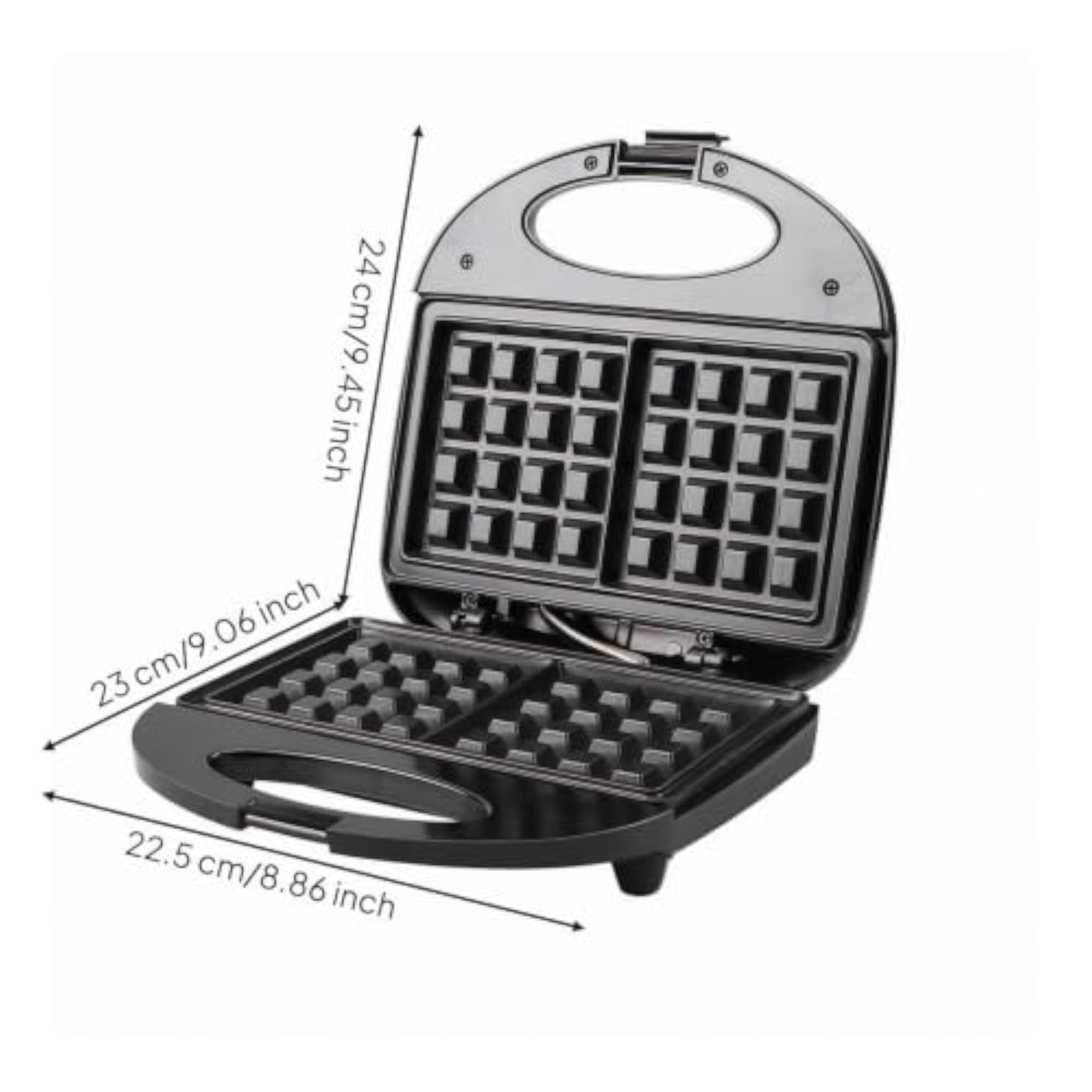 Sandwich Maker with Non-Stick Plates