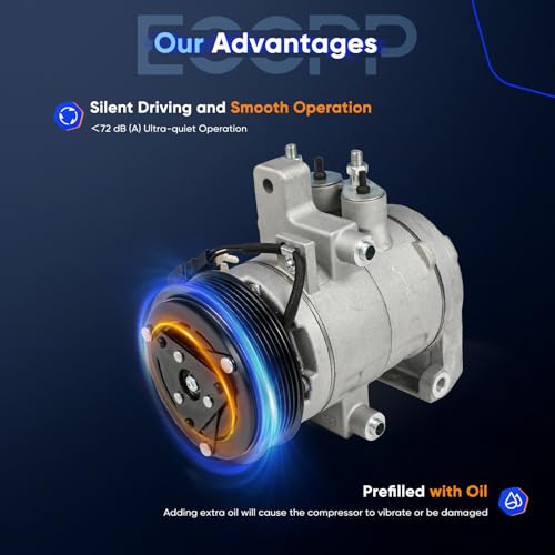 Image of ECCPP AC Compressor with Clutch for Ford for F-150 for Lincoln Mark LT 5.0L 2011 2012 2013 Air Conditioning Compressor