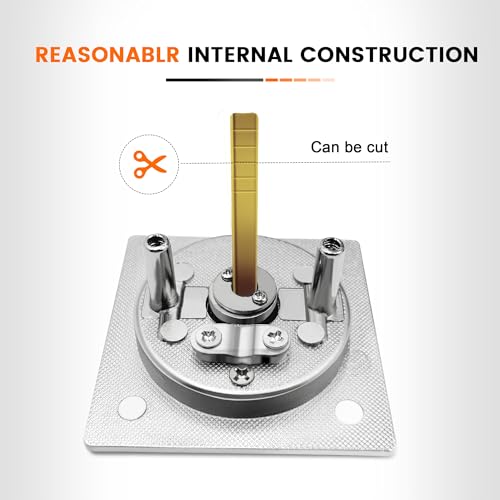 QINAIXQM Einsteckschlösser Schiebetürschloss Quadratisches Schließzylinder Taschentürschloss mit Schlüssel unsichtbares Einbautürschloss silbrig-66mm