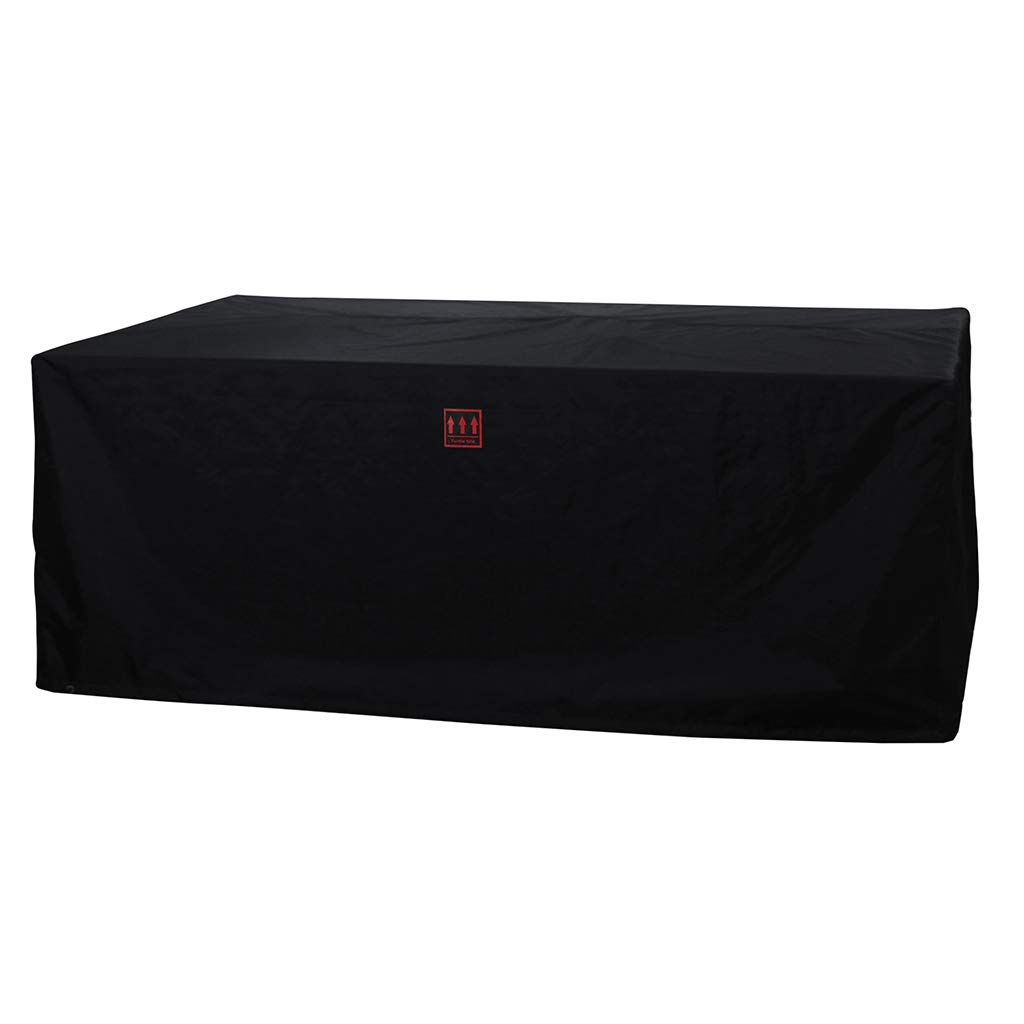 Turtle LifePatio Furniture Sets Cover, Heavy Duty Rectangular Durable Waterproof Outdoor UV Resistant Anti-Fading Dining Table Chairs Furniture Cover, Black, 88" Lx58”Wx29”H