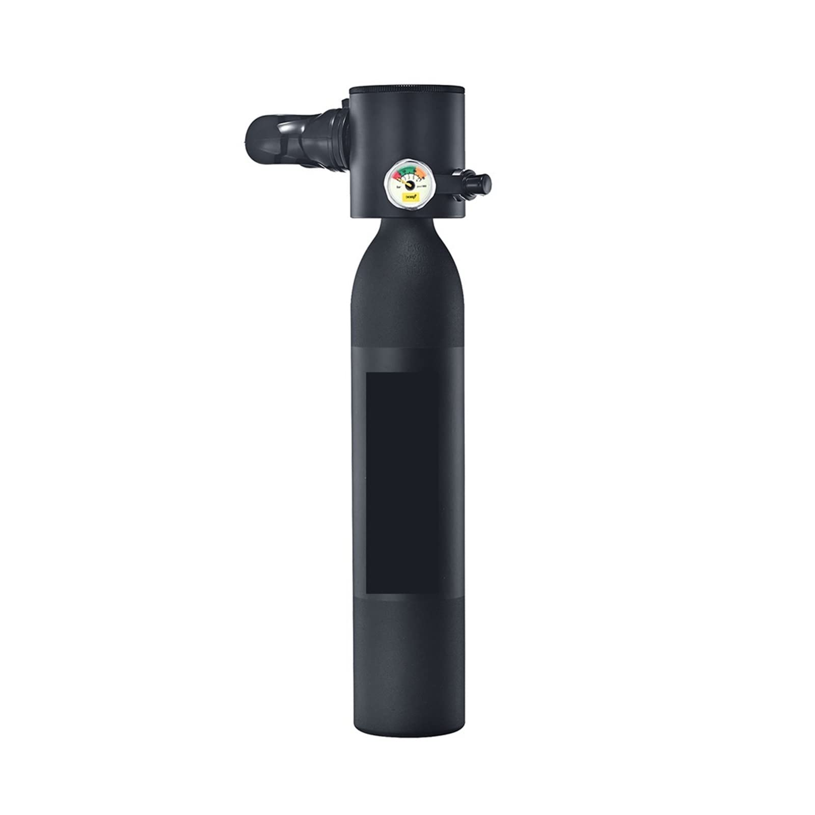 Portable Dive Cylinder, 0.5L Mini Oxygen Cylinder Diving Teaching Underwater Breathing Equipment(Nero)