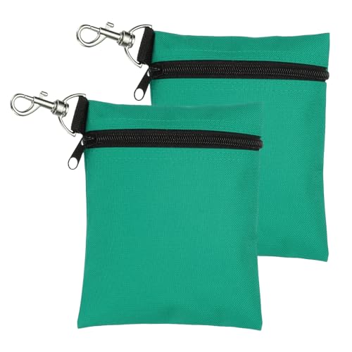 Bolsas para camiseta de golf de 14x17 cm con cremallera y mosquetón pack de 2