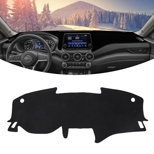 BILOPER Dash Cover for Nissan Sentra 2020-2024 2025 Accessories Flannel Dashboard Cover Dash Cover Mat