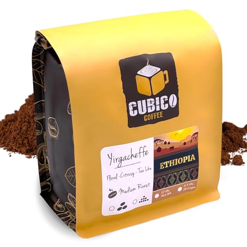 Cubico Coffee Ethiopian Yirgacheffe Ground Coffee