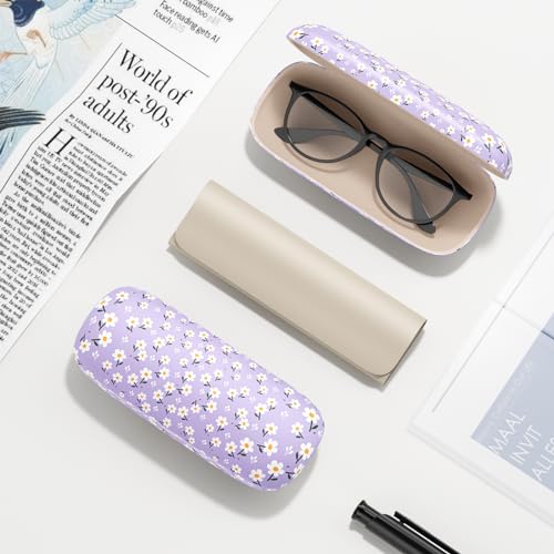 Image of Eyeglasses Case, Hard Shell Protective Case for Glasses, Unisex for Women Men