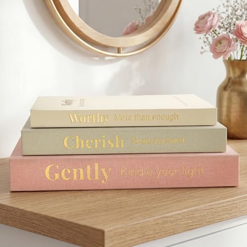 FLAIR GIFTS Decorative Books for Home Decor, Set of 3