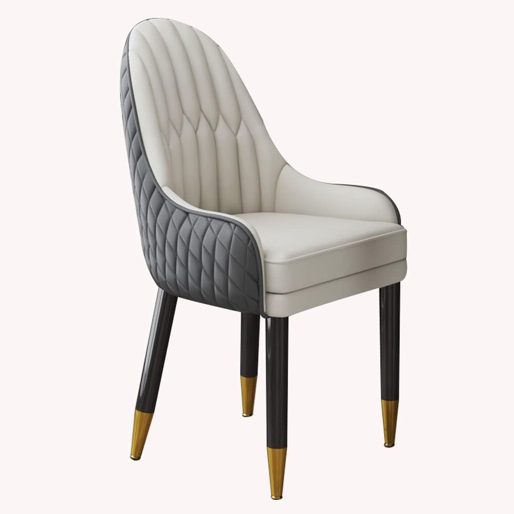 Chaise de salle à manger en cuir microfibre au design noble et raffiné