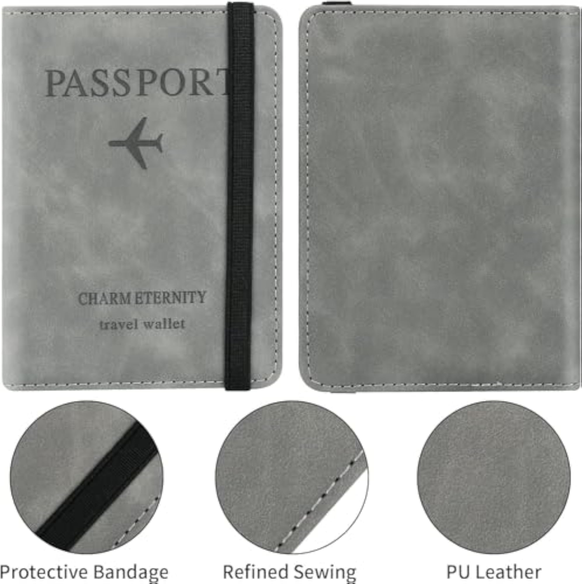 Travel Passport Holder with RFID Protection, Daily Use