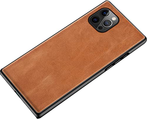 Étui en cuir compatible avec iPhone 12 Pro Max housse de protection mince antichoc