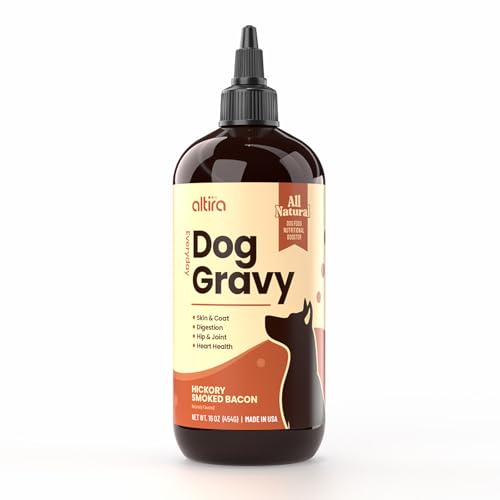 Everyday Dog Gravy Bacon – Premium Wet Dog Food Gravy Toppers for Dry Food – Tasty & Nutritious Dogs Gravy with Essential Vitamins and Supplements – Hip and Joint Supplement