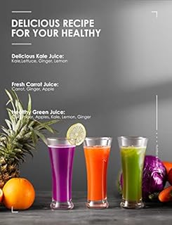 Juicer Machines, FOHERE Juicer Whole Fruit and Vegetables with 3-Speed Setting, Upgraded Version Max Power 800W Motor Quick Juicing, Cleaning Brush and Juicing Recipe Included