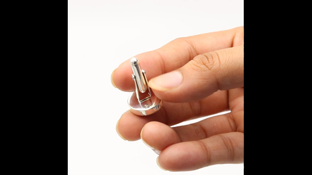 Mancuernillas de plata 925 con labradorita para hombre miniatura 7