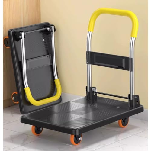 Carretilla plegable de plataforma con ruedas silenciosas miniatura 4