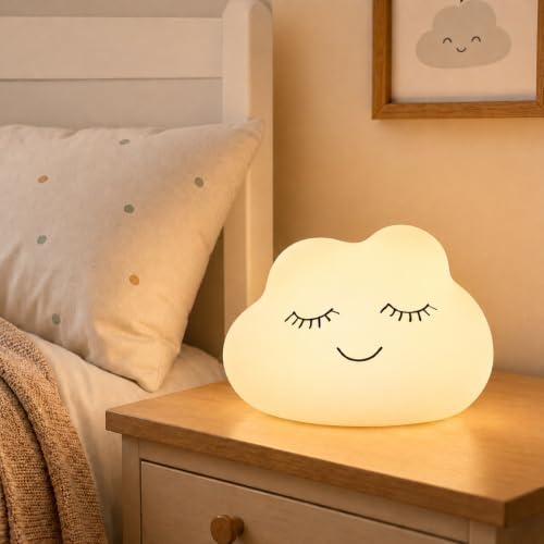 Veilleuse Enfant Nuage Lampe Veilleuse Bébé Tactile Lumiere d'all...