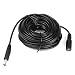 Produktbild Vanxse DC Verlängerungs Kabel 10Meter (33ft) 2.1mm x 5.5mm Kompatibel mit 12V DC Adapterkabel DC Verteiler Verlängerungskabel für CCTV Sicherheitskamera IP Kamera Einzelgerät DVR (schwarz)