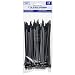 Outdoor UV Zip Tie Fasteners (7 Inch, Black)