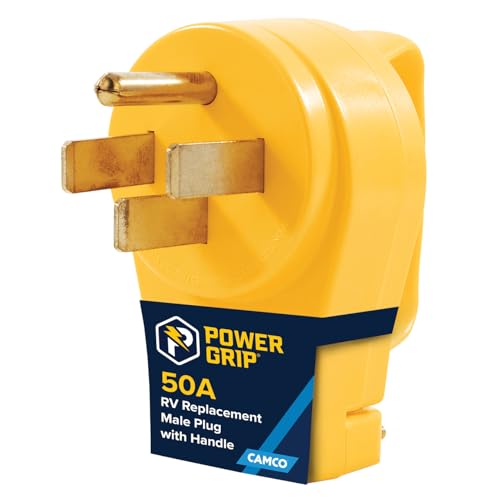 Camco 50A RV Plug with Ergonomic Handle