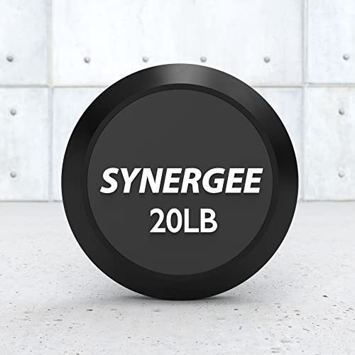 Synergee Fixed Barbell Pre Weighted Straight Steel Bar with Rubber Weights - Fixed Weight - Image 6