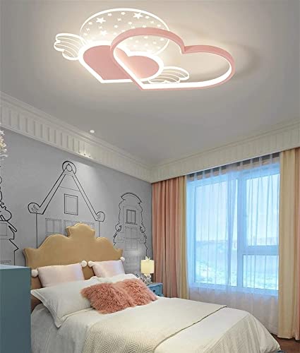 Luces de techo inteligentes de corazón doble para iluminación de dormitorios WQHPLMD 2