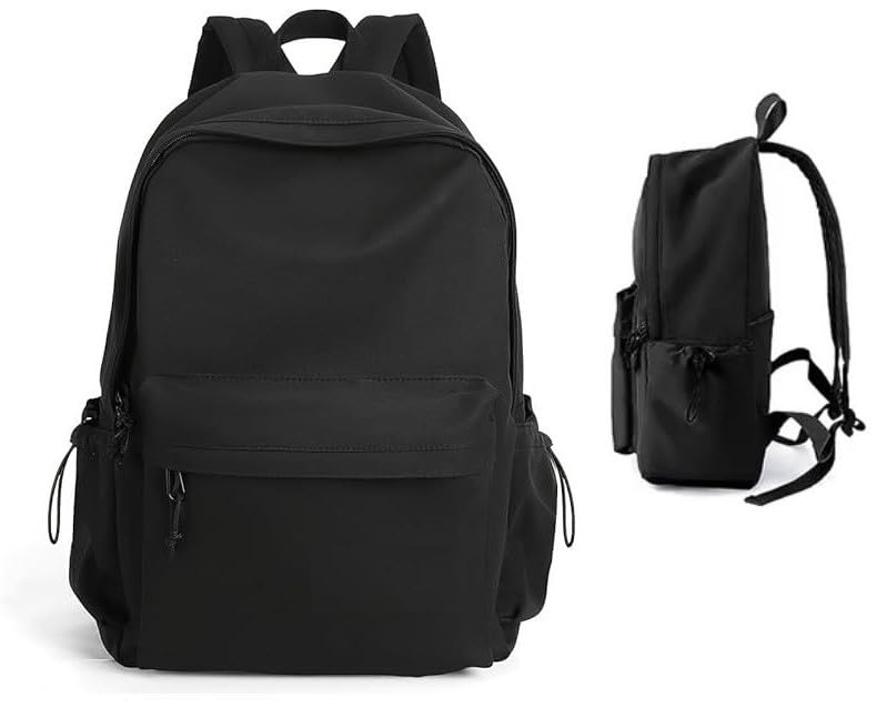 25L Laptop Backpack with Multiple Compartments, Water-resistant, Adjustable Shoulder Straps, Black, for School College Office Travel-image-28