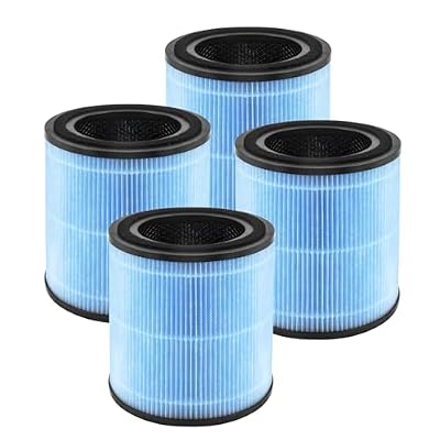 AP0601 Replacement Filter Compatible with AIRTOK AP0601 air Purifier, 4-in-1 True Air Purifier Filter, High efficiency activated carbon Filter, 4PACK