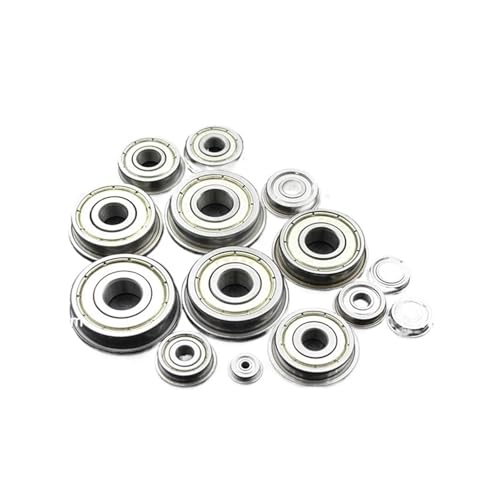 Roulement à billes MF105 avec collerette pour fixation axiale stable