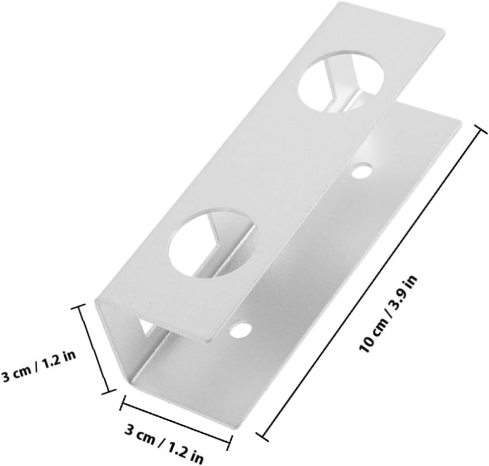 SEWACC Desk Laptop Holder Mount Bracket 3pcs Aluminum Storage Rack with Anti-Scratch Pads for Office and Home Computer Accessories Silver