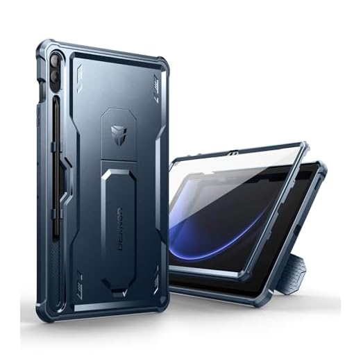 Dexnor Capa para Samsung Galaxy Tab S9 FE Plus 12,4 polegadas 2023, [protetor de tela embutido e suporte] com suporte de caneta capa protetora de corpo inteiro resistente à prova de choque para Galaxy